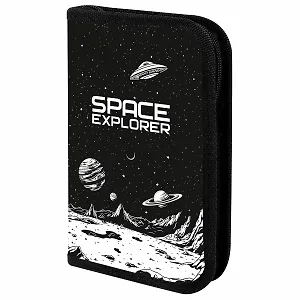 Пенал 1 отделение "Space invader" 19*11 см