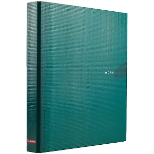 Папка архивная 35мм А4 "Work inside" 2 кольца, зеленый