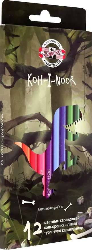 Карандаши цветные Koh-I-Noor, Dino, 12 цветов 2899425 — 2