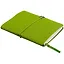 Записная книжка А6 100л лин. "LITE BOOK. Салатовый" иск.кожа, интегр.переплет, скругл.углы, ляссе, поперечн.резинка, инд.уп. — 2878213 — 3