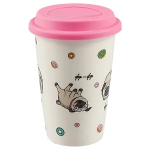 Стакан керамический Мопсы (ПВХ бокс)