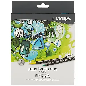 Двухсторонние фломастеры LYRA, 12 штук