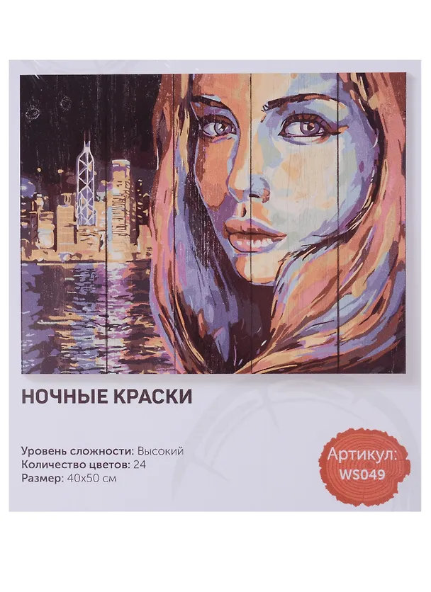 Набор для творчества, DALI, Ночные краски 40*50см, 24цв (WS049) 2627932 — 2