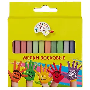 Восковые мелки «Рисовашка», 24 цвета