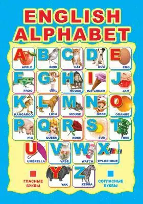 ENGLISH ALPHABET : Мини-плакат — 347100 — 1