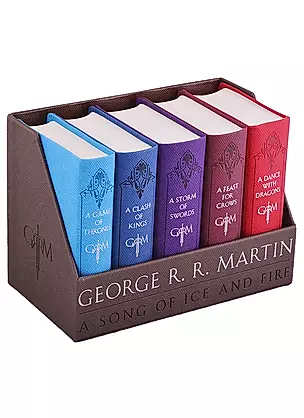 A Song of Ice and Fire. Leather-Cloth Boxed Set. A Game of Thrones. A Clash of Kings. A Storm of Swords. A Feast for Crows. A Dance with Dragons (комплект из 5 книг) — 2872401 — 1