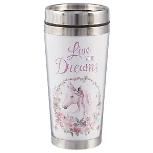 Термостакан Live your dreams (единорог) (пластик) (400мл)