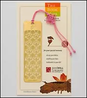 Закладка для книг из сверхтонкой стали. Цвет золото (BM-17) (Мир Бижу)