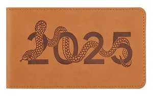 Еженедльник дат. 2025г. 64л 150х87 "Виннер" коричневый, карманный, горизонт, кожхам, мягк. переплет, обстрочка, блинт. тиснение, офсет, ляссе