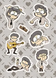 Лист Стикеров 13 Карт: Куромаку. Земля Королей