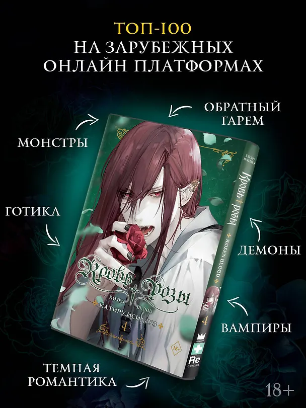 Книга Кровь розы. Rosen Blood. Том 4 (Катиру Исидзуэ) — 4