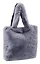 Сумка-шоппер плюшевая Котик (серая) (35х32х7) (12-G13455-202411-B2) — 3076688 — 3