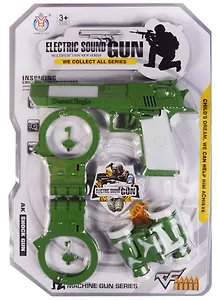 Игр. набор Военный (HY081) (пистолет эл., свет, звук, бинокль, наручники, ключи) (эл. пит.не вх. в компл.) (3+) (блистер) (Shantou Gepai)