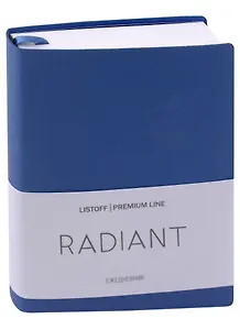 Ежедневник недатированный «Radiant» А6, синий, 152 листа, экокожа, Listoff