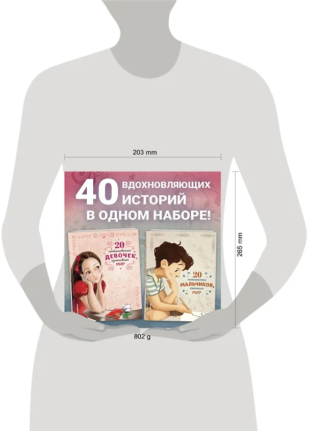 Книга 20 необыкновенных мальчиков, изменивших мир + 20 необыкновенных девочек, изменивших мир. Комплект из 2-х книг. (ИК) (Якопо Оливьери, Розальба Трояно) — 4