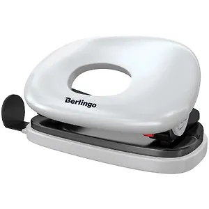 Дырокол 10 листов "Round", пластиковый, Berlingo, голубой