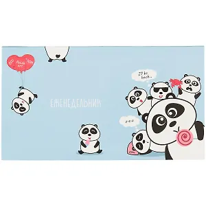 Планинг недат. 64л "Пандомания" карманный, интегр. переплет, глянц.лам.