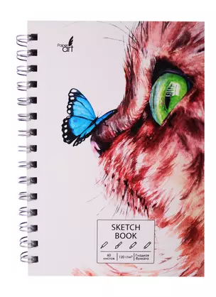 Скетчбук А5 60л "SKETCHBOOK. Любопытство", 120г/м2, софт. тач, евроспираль — 257692 — 1