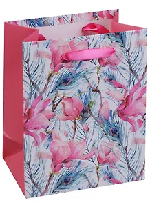 Пакет А6 "Перья в цветах", женский