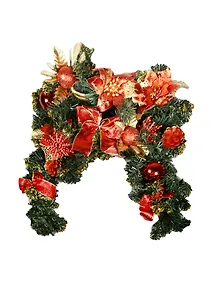 Гирлянда новогодняя хвойная (50х40см) (535-004)