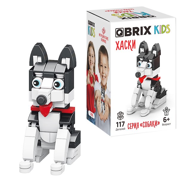 Конструктор «Хаски» 117 деталей, QBRIX KIDS 3155382 — 1