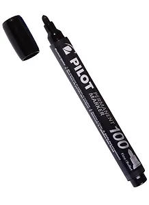 Маркер перманентный Pilot, SCA-100 (B), черный 1 мм