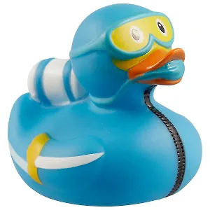 Игрушка для ванной, уточка резиновая FUNNY DUCKS "Уточка дайвер" (1863)