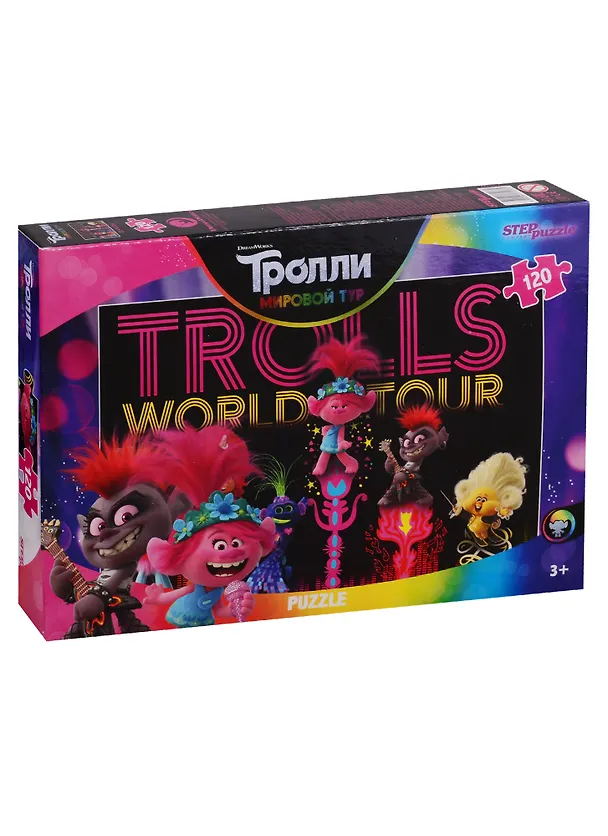 Пазл Trolls - 2 , в ассортименте Step puzzle 120 эл 2782450 — 1