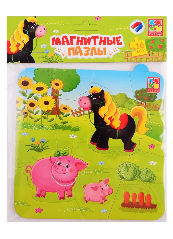 Магнитные пазлы Vladi Toys Ферма 2789810 — 1