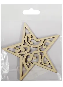 Подвеска на елку Звездочка (95х100х3) (162871)  (Полноцвет)