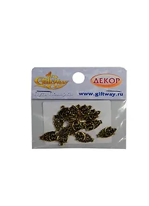 Фурнитура металл подвеска Бол. сова золото (00009361) (12шт) (18х10х1мм) (10г) (упаковка)