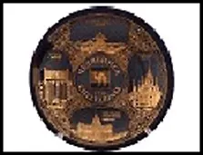 ГС тарелка керамика Челябинск Коллаж Архитектура 10 см 466010, шт 2322501