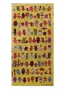 Наклейки бумажные Смешные звери 17039