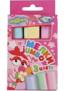 Мелки цветные 03цв "Смешарики" JUMBO, к/к, подвес, CENTRUM