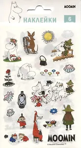 Набор наклеек MOOMIN Муми-тролль с друзьями (6 листов)