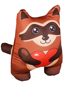 Игрушка-антистресс Енотик с сердечком (30х20) (АН2017-11)