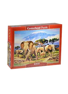 Пазлы 1000 C-103188 Слоны (68х47см) (коробка) (Castorland)