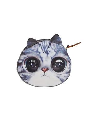 Кошелек мягкий Киска большие глаза (11х10) (306754) 2467496