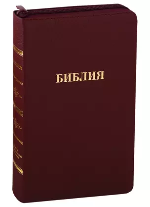 Библия (057 MZG ИИЖ) (Бордовая Madras) (зол. срез) (молния) (кожа) (шерш.) — 2746683 — 1