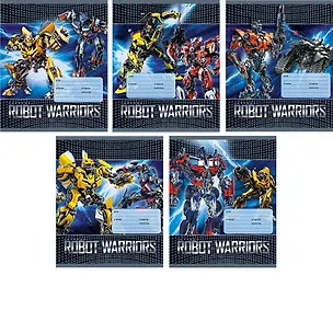 Тетрадь в клетку Unnika, "Роботы-трансформеры", 18 листов, в ассортименте 228574