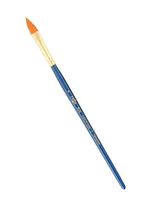 Кисть художественная №8 "Галерея", синтетика, плоскоовальная "кошачий язык", короткая ручка, Гамма