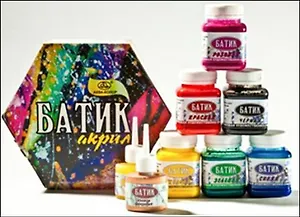 Краска акриловая Батик желтая (80мл)