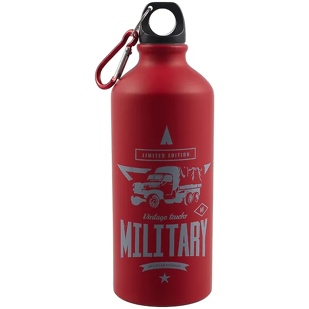 Бутылка с карабином Military (металл) (750мл) (12-16107-A600-A1) 2869410 — 1
