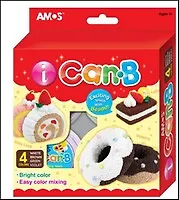 Пластилин мелкозернистый Пирожные (4цв) (25гр) (23741) (ICB4Р2) (3+)