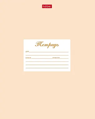 Тетрадь в частую косую линейку Hatber, "Пастель", 12 листов, персиковая 3028338