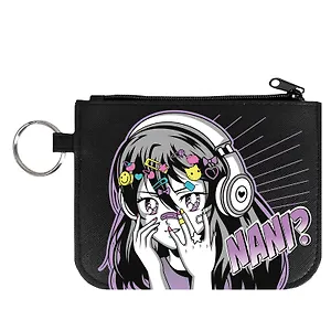 Кошелёк-картодержатель "Манга" 13*10 см, молния