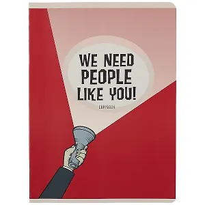 Тетрадь в клетку Listoff, "We need. Дизайн 1", А4, 60 листов