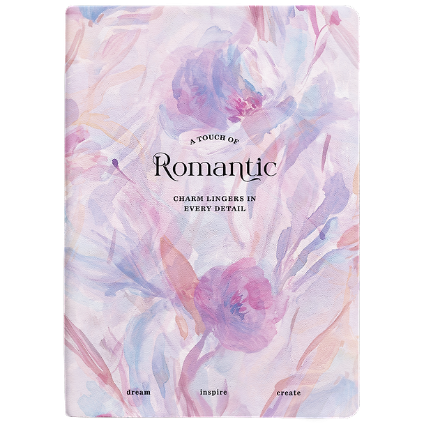 Ежедневник дат. 2027г. А5 176л 140*200 "Romantic" сиреневый, иск.кожа, интегр.переплет, тисн.фольгой, карман, 2 ляссе, скругл.углы 3172370 — 1