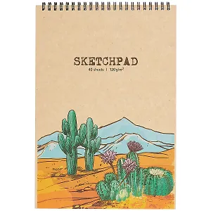 Скетчбук А4 40л "Мексика" белый офсет, 120г/м2, тв.обложка, спираль