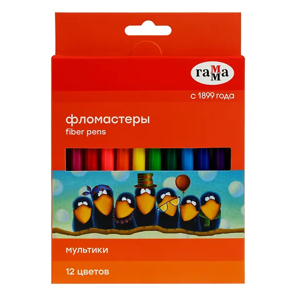 Фломастеры «Мультики» ГАММА, 12 цветов 255789 — 6